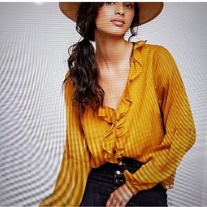 Sunday in Brooklyn ruffle collar blouse